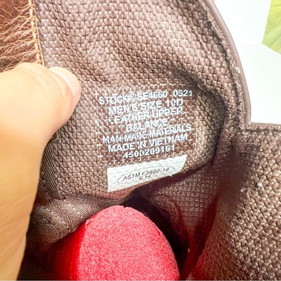 Justin Boots Brown Tan Leather Western Cowboy Boots Size 10 Decorative Stitching - Picture 6 of 6